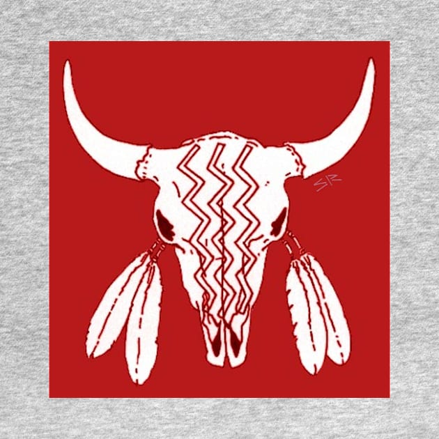 Red Ghost Dance Buffalo by SteamyR